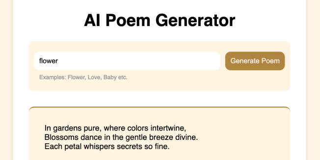 AI Poem Generator